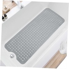 Bath Tub and Shower Mats, Non Slip 40 x 16 Inch Extra Large Bathtub Mat, Gray