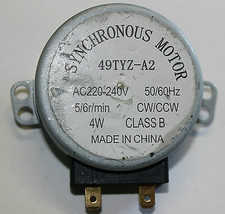 Microwave Turntable Synchronous Motor 49TYZ-A2 220-240VOLT  50/60Hz 4W 5/6 r/min