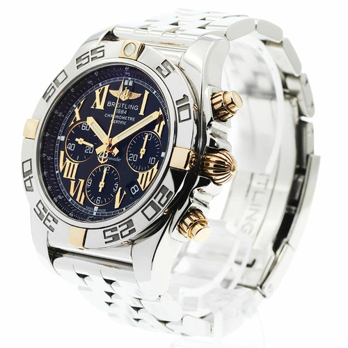 Breitling Chronomat 44 Bicolour IB0110 Automatic 44mm Box Papers Black