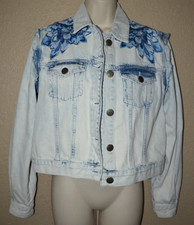 Nwot $495 Sz 6 M Twinset Light Blue Denim Embroidered Cropped Jacket
