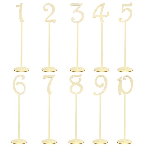 Wooden Table Number magasin Restaurant Holder Seat Sign Wedding Numbers