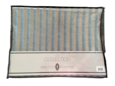 The Collection by Bed Bad and Beyond Railway Striped Panel French Blue L 63"