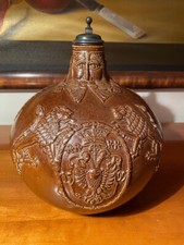 Bartmannkrug mit Zinndeckel von Reinhold Merkelbach, Grenzhausen