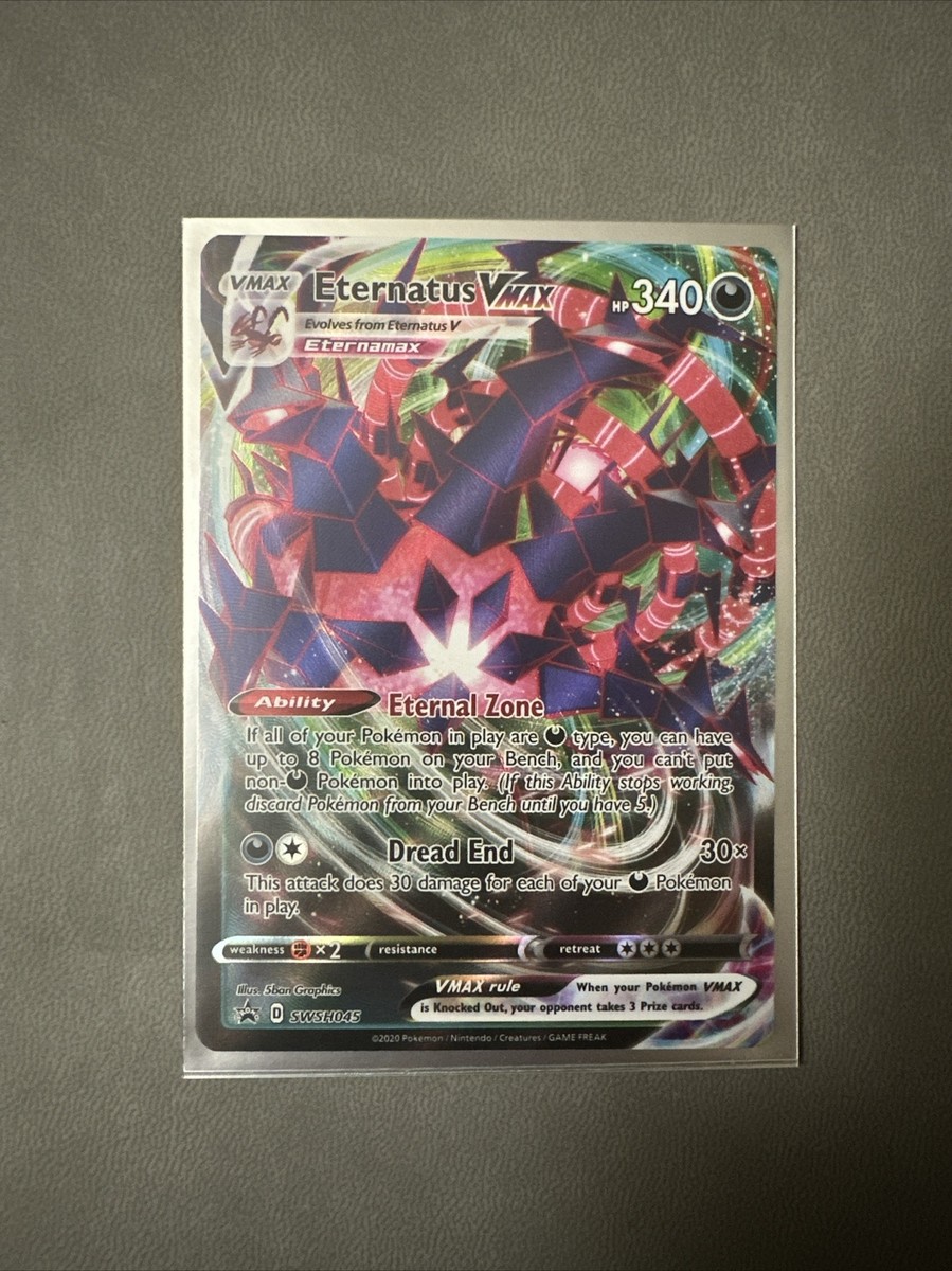 Pokemon Eternatus VMAX both VMAX cards and Eternatus V FullArt