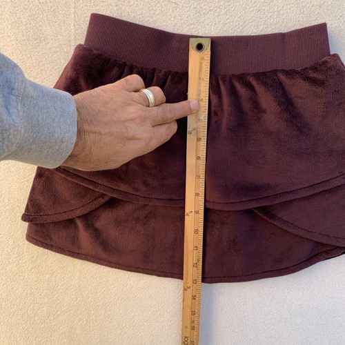 Athleta Girl Feelin Great Fleece Skirt Size Medium 8-10 Purple Super Soft - Picture 8 of 9