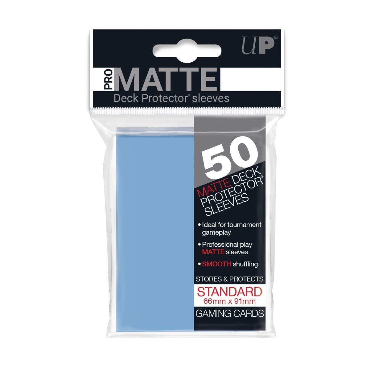Ultra Pro SLEEVES Pro-Matte d12 Card Game (Light Blue)