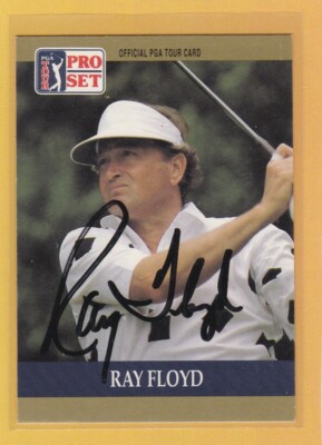 1990 PRO SET RAY FLOYD AUTOGRAPH GOLF *005