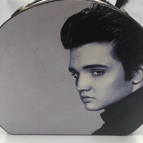 Vintage Elvis Presley Hard Shell Case with Clasps and Handle Signed by Maker - Picture 4 of 9