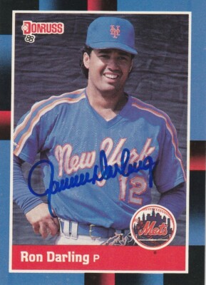 RON DARLING NEW YORK METS SIGNED 1988 DONRUSS CARD #76 | eBay