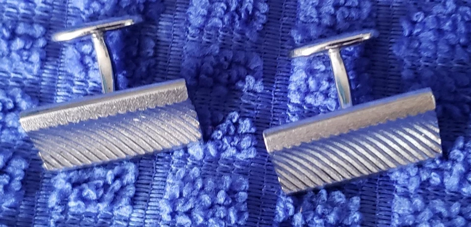 GEMELOS ESPALDA BALLENA PLATA .925 DAVID DONAHUE DE COLECCIÓN Foto 3 de 4