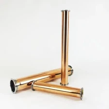 2" OD64 Tri-Clover Copper Spool Tube 20" L 1.5mm Thick Sanitary Clamp Distiller