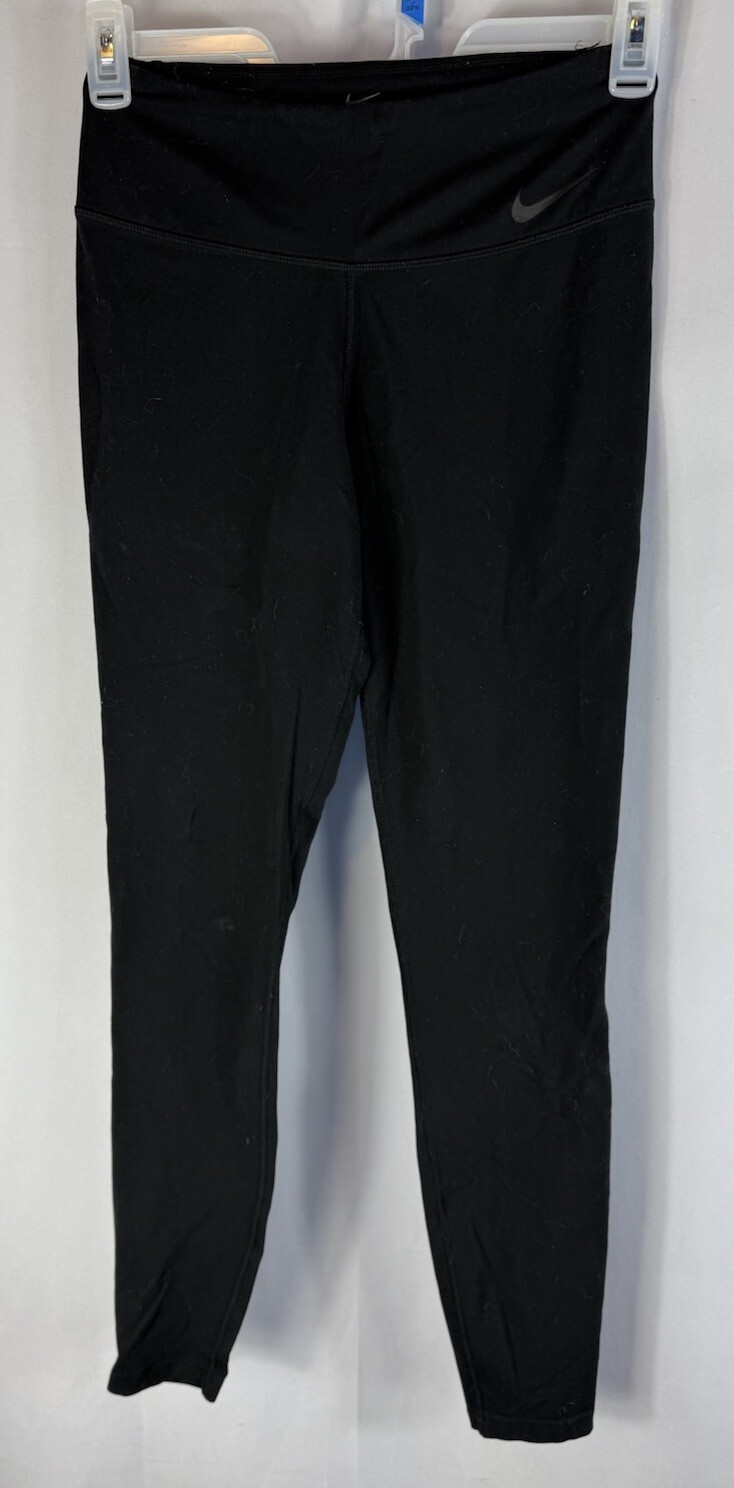 Nike Dri Fit Black Athletic Compression Leggings Womens Size Medium