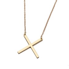 Letters Alloy Necklace X Alphabet Free Shipping