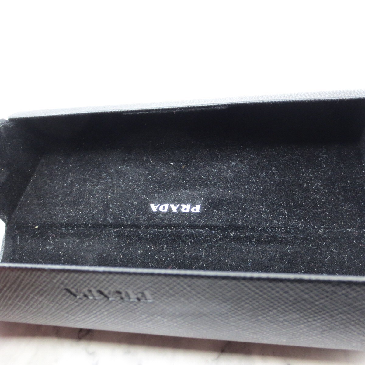 Prada Eyeglasses Case Semi-Hard Black Flip Top | eBay
