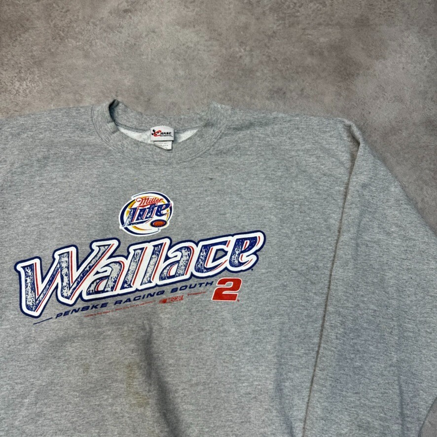 Chase Authentics Sweatshirt Mens Nascar Vintage Racing Jumper, Grey, XL image 2