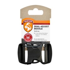 McNett Corp Gear Aid Replacement Dual Adjust Buckle 1.5" Plastic Black
