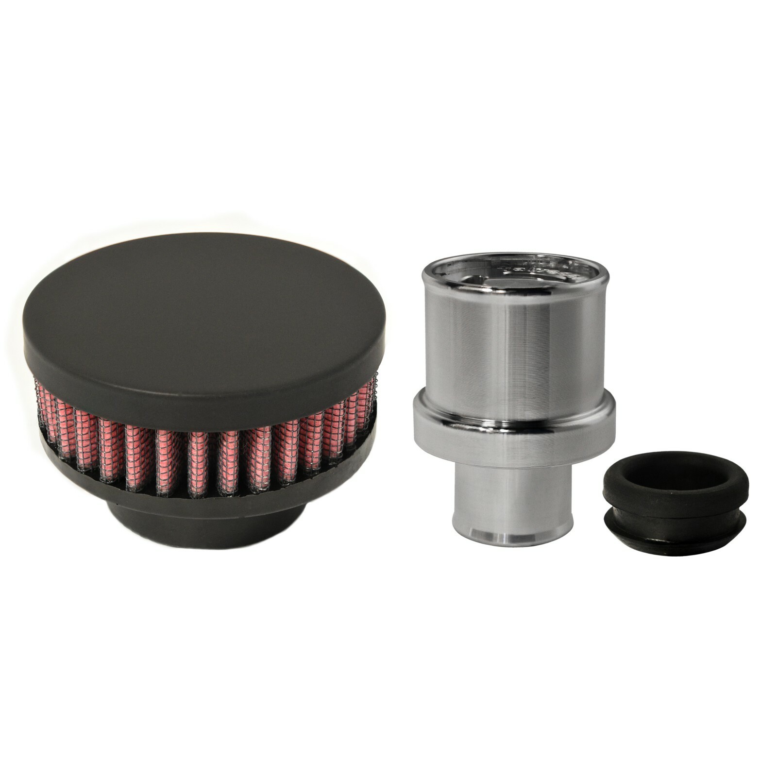 Valve Cover Breather PushIn Holley Sniper 1.2" PCV Port (Flat Black) eBay