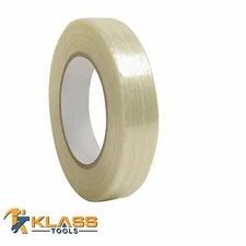 KlassTools 3/4" Industrial Grade Filament Strapping Tape (60 Yards / 180 Feet)