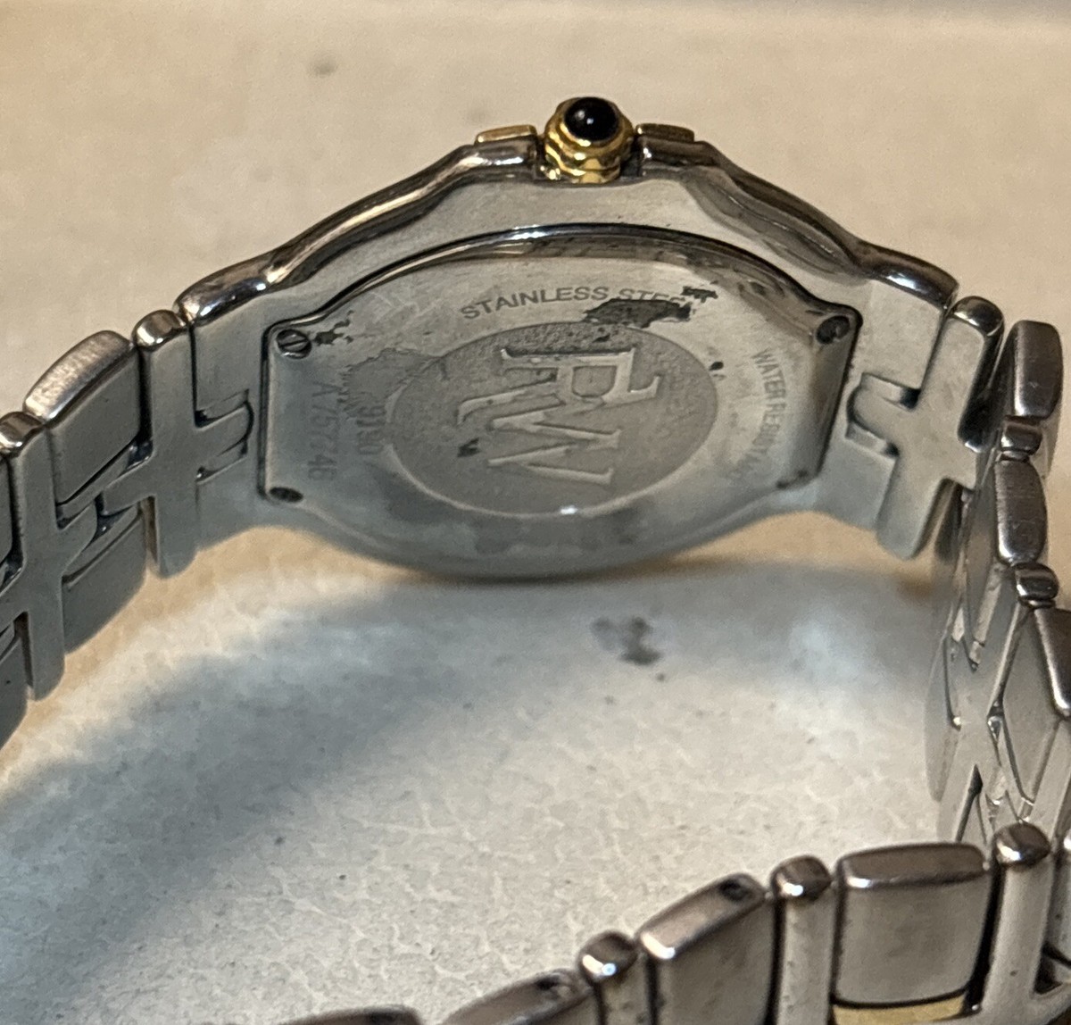 Raymond Weil 9190 Parsifal Quartz Wrist Watch Gold 18K Silver