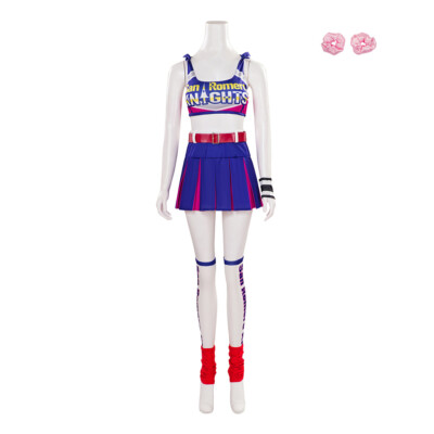 Game Lollipop Chainsaw Juliet Starling Cosplay Costume Women Tops Skirt Full Set