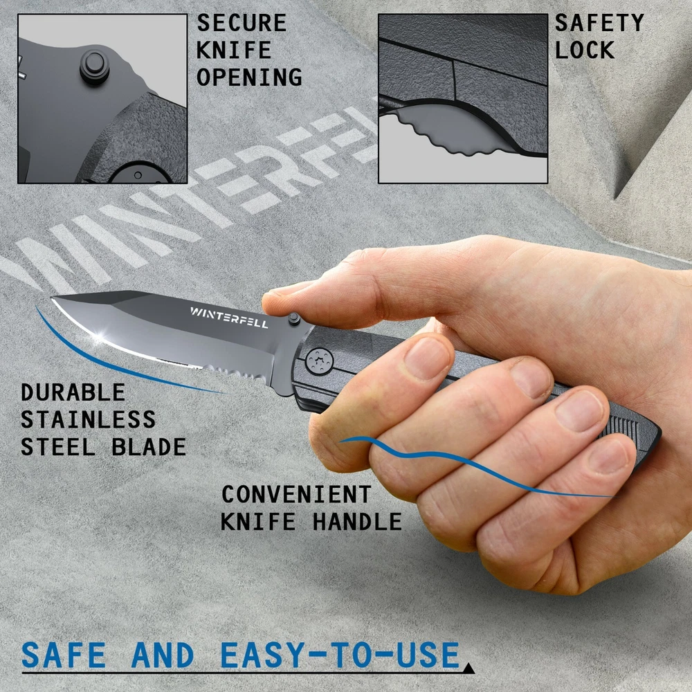 Multi tool Knife WINTERFELL Multipurpose Outdoor Folding Pocket Pliers Multitool