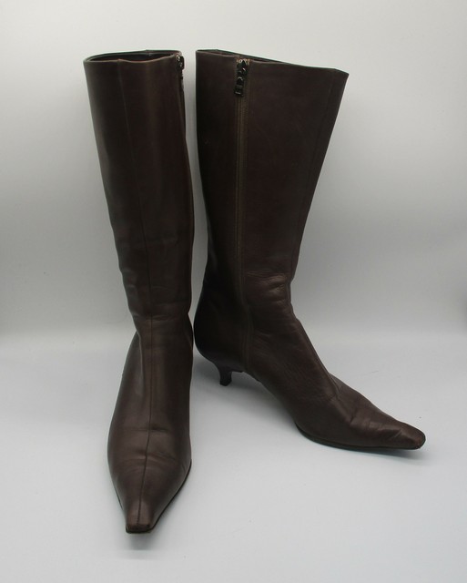 prada kitten heel boots
