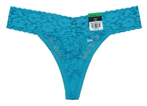 INC International Concepts Floral Lace Solid Tanga Panty Damenunterwäsche Neu mit Etikett - Bild 43 von 46