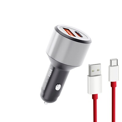 Warp Car Charger 80W for Oneplus 12 Ace 11 10 Pro 9 10T 10R 8T 8 7T 7 Pro 6T ...