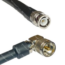 RFC400UF BNC MALE to UHF MALE ANGLE Coaxial RF Cable USA-Ship Lot