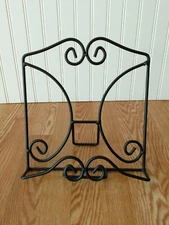 Cookbook Holder Book Rack - Amish made wrought iron sturdy picture easel stand