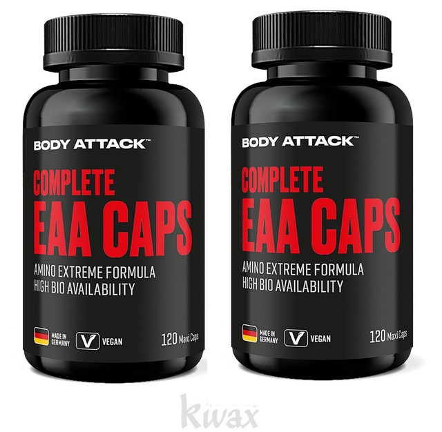 (EUR 125,92/kg) 2er-Pack - Body Attack - Complete EAA Caps - 2 x 120 Kapseln