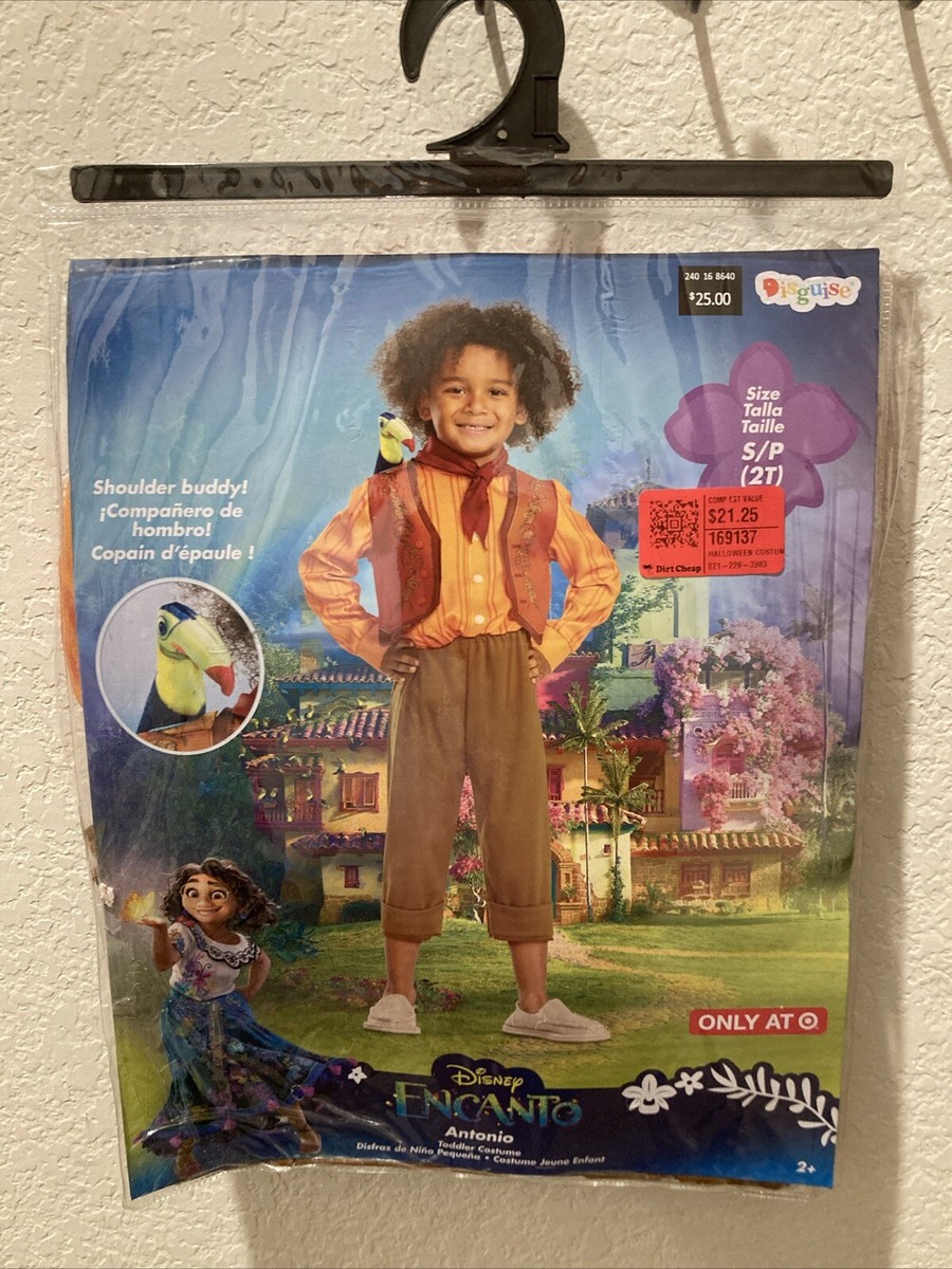 Encanto ANTONIO TODDLER Small 2T Halloween Costume w/ Shoulder