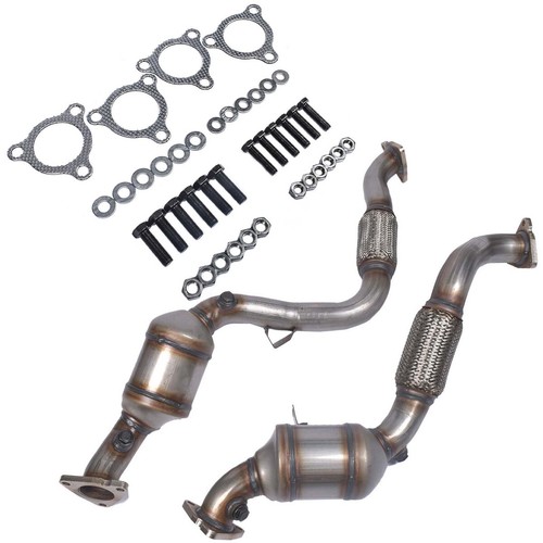 2x Flex Pipe Catalytic Converters for Audi Q7 3.6L 2007 2008 2009 95511303601 - Bild 2 von 14