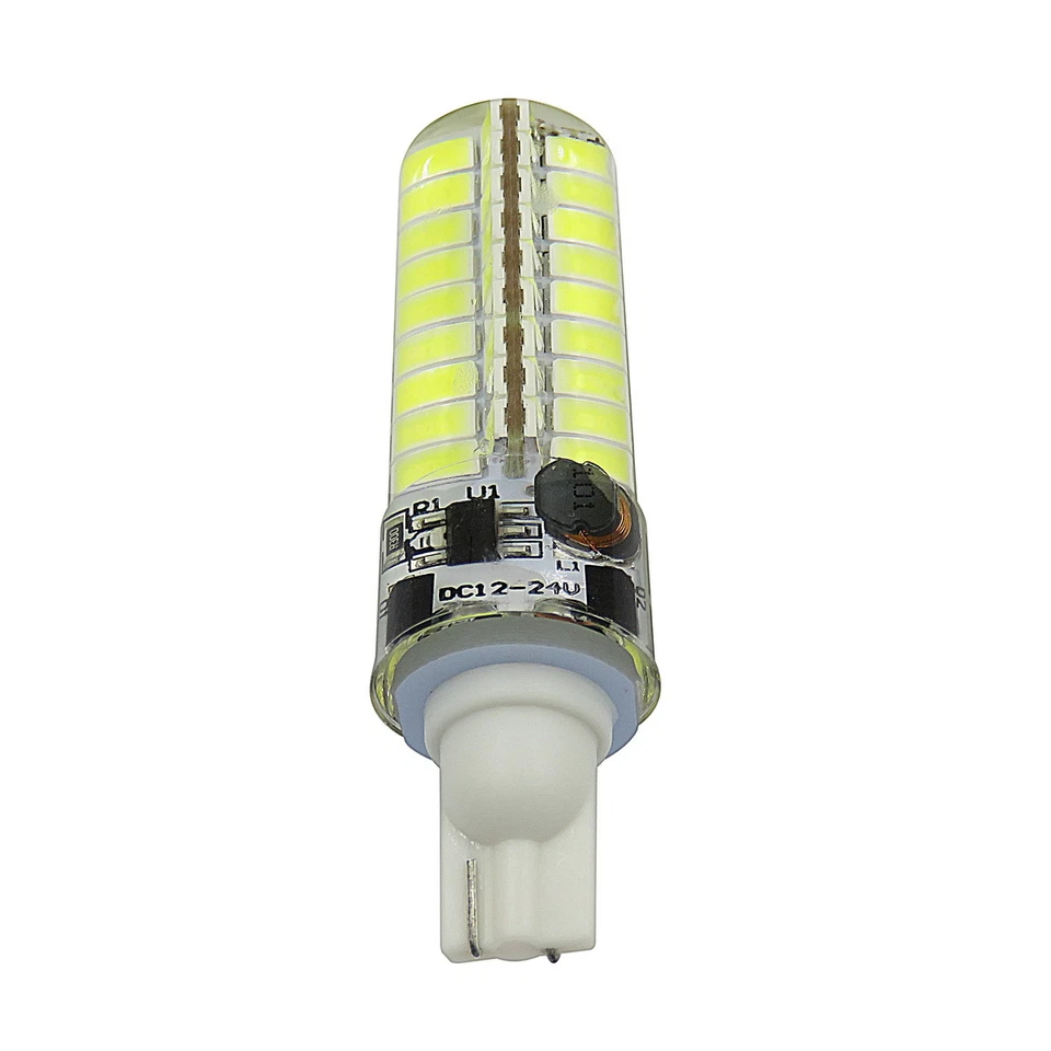 T10 194 921 LED Light Bulb 12V-24V 5W 72pcs 5730 SMD Silicone lamp White/Warm - Image 2 of 4
