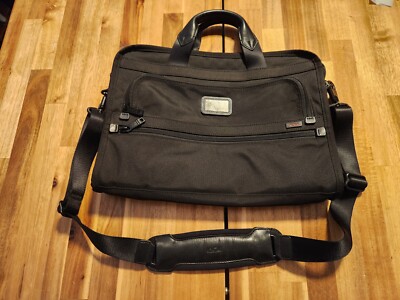 Tumi Alpha 16'' Nylon Carry On Expandable Luggage Laptop Shoulder Messenger Bag