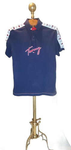 Tommy Hilfiger Denim Mens Polo Shirt Blue Short Sleeve Top Size S/P - Picture 2 of 8