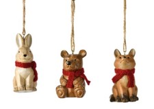 Woodland Animal Holiday Ornaments