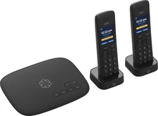 OOMA Telo Free Home Phone VoIP Service - includes 2 handsets with base
