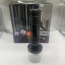 1x HERB GRINDER TOBACCO CHOPPER Boxed Electric Battery black