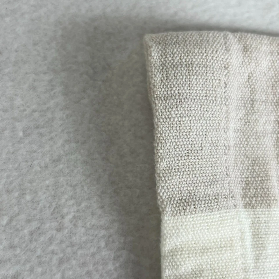 Hearth & Hand Table Runner 90x20英寸超大条纹亚麻棉混纺流苏 — 第 2/4 张图片