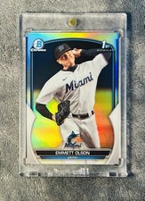 Emmett Olson 2023 Bowman Draft 1st Silver Refractor
