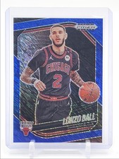 LONZO BALL 2024-25 PANINI PRIZM BLACK BLUE SHIMMER FOTL BULLS /35 Q5300