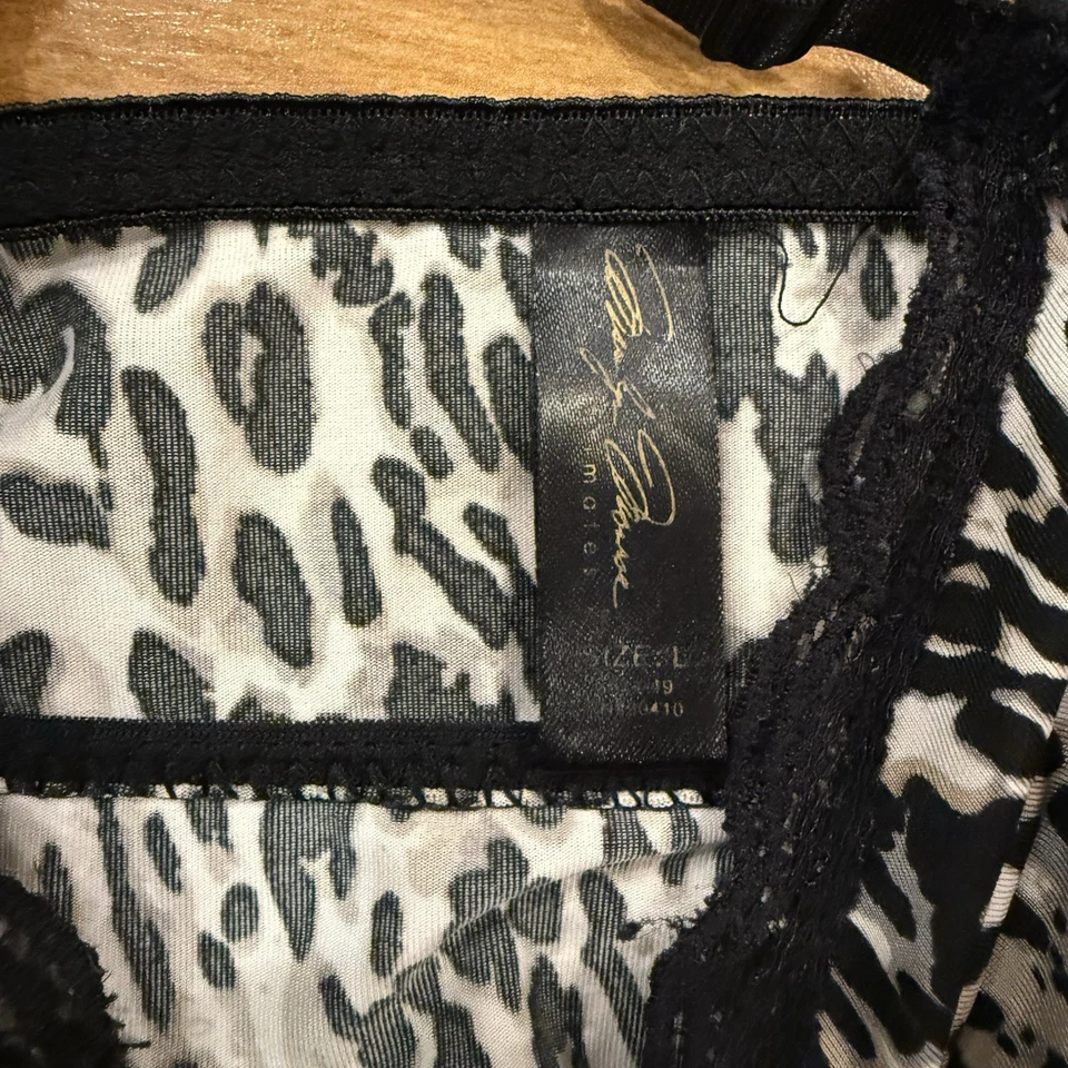 Conjunto de pijama Babydoll estampado leopardo para mujer Marilyn Monroe talla L Foto 2 de 4