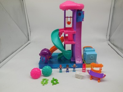 DB1 Polly Pocket Super Slidin' Water Park Micro Play Slide Playset