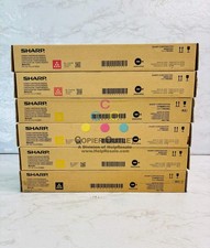 6 Genuine Sharp MX-C311, MX-C312 Magenta, Yellow,  Black Toner MX-C40NT MMYYYK