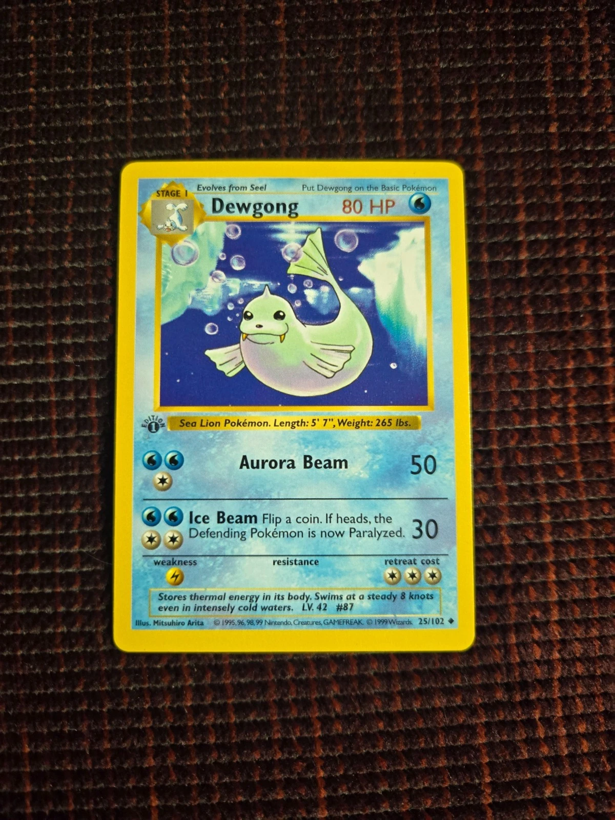 Pokemon Base Set 1st Edition Dewgong