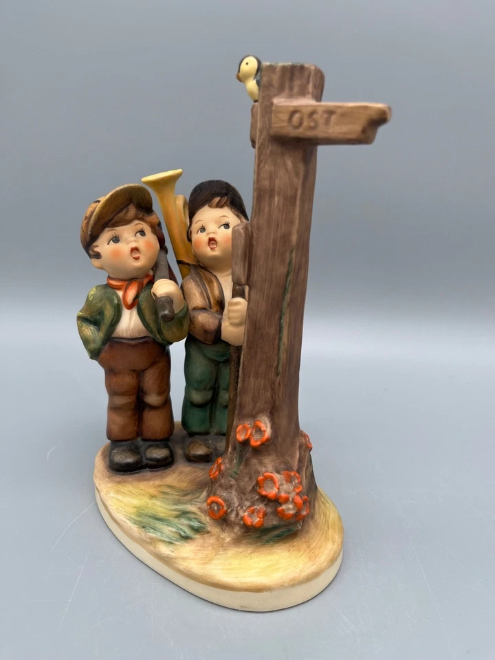Hummel Figurengruppe Nr. 331 "am Scheideweg" 1984 Stempel Signatur - Bild 3 von 4