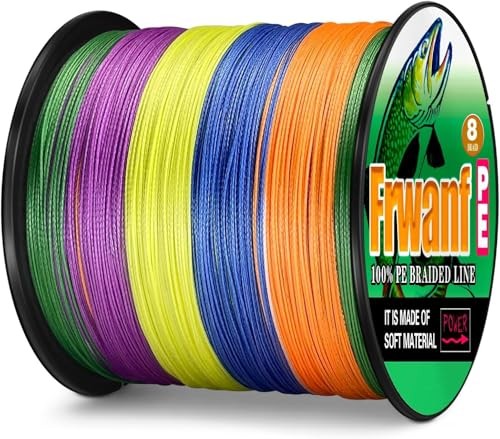 NEW Frwanf Fishing Line 8-Strand Braided PE Line 1000m Size 3.5 Multicolor for - Image 3