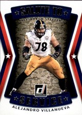 2017 Donruss Salute to Service #5 Alejandro Villanueva - FB