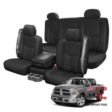 Black Seat Covers for Chevrolet/GMC 1500 - Heavy Front  Rear - 1999-2006